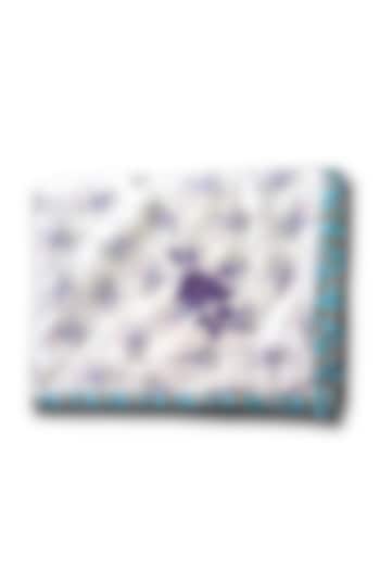 White Mul Cotton Printed & Embroidered Dohar by Coco Bee at Pernia's Pop Up Shop