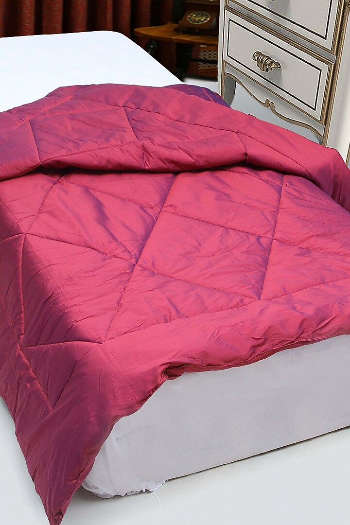 Wine Taffeta Silk Quilt by Coco Bee at Pernia's Pop Up Shop