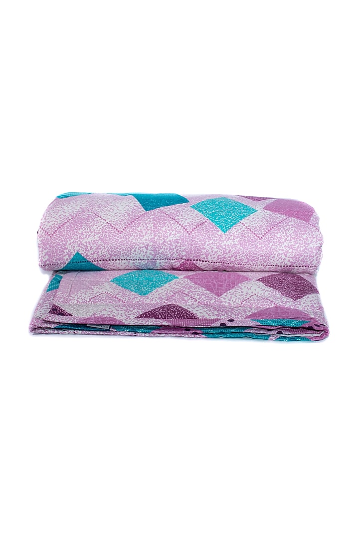 Multi-Colored Cotton Floral Printed Quilt by Coco Bee at Pernia's Pop Up Shop