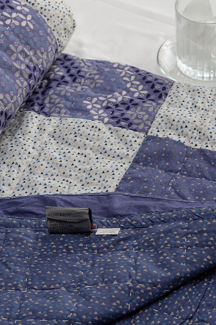 Purple Cotton Patchwork Quilt by Coco Bee at Pernia's Pop Up Shop
