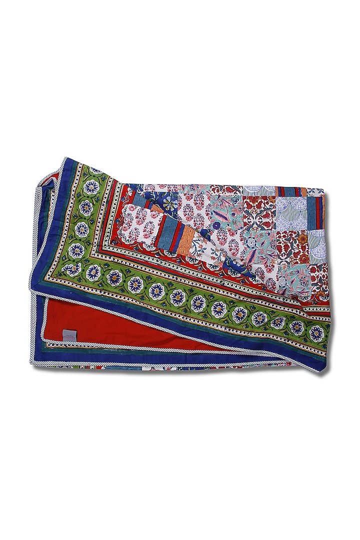Multi-Colored Cotton Patchwork Bedspread by Coco Bee at Pernia's Pop Up Shop