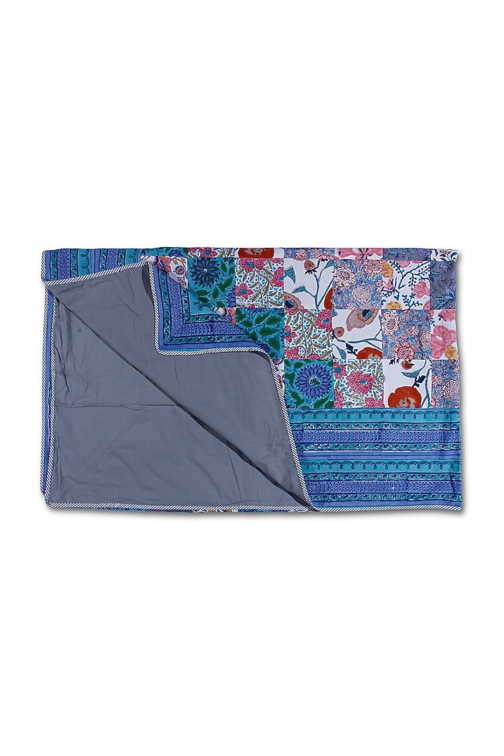 Multi-Colored Cotton Patchwork Bedspread by Coco Bee at Pernia's Pop Up Shop