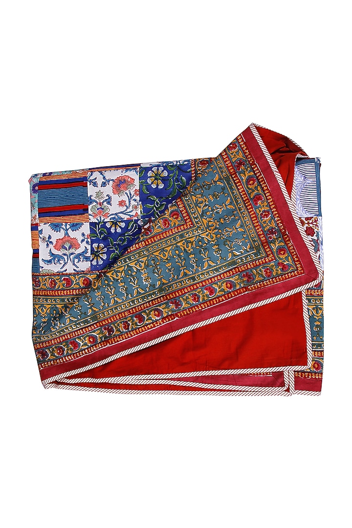 Multi-Colored Cotton Patchwork Bedspread by Coco Bee at Pernia's Pop Up Shop
