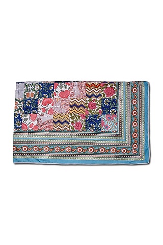 Multi-Colored Cotton Patchwork Bedspread by Coco Bee