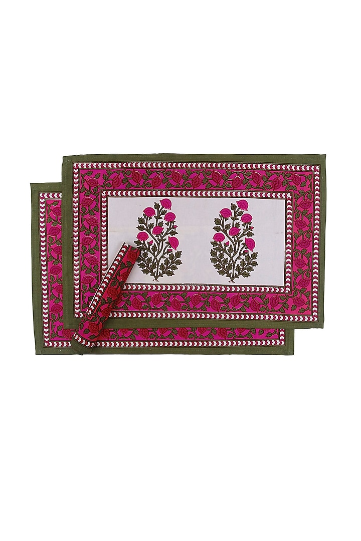 Red Napkin, Mat, & Runner Combo Set by Coco Bee