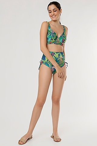 Multi-Colored Recycled Polyester Bikini Set by Cocopalm