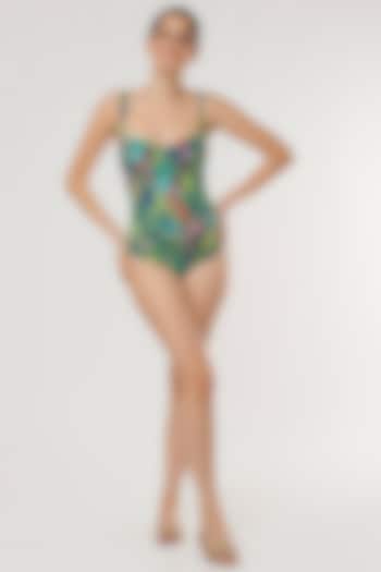 Multi-Colored Polyester & Elastane Swimsuit by Cocopalm