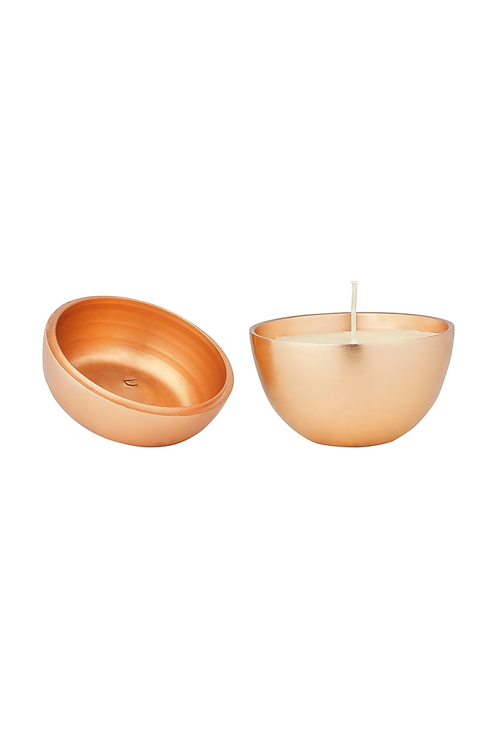 Rose Gold Apple Shaped Candle by Conscious Co at Pernia's Pop Up Shop