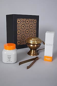 Antique Gold Incense Burner & Tong by Conscious Co -GIFT HAMPERS
