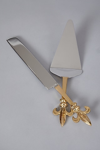 Gold Cake Knife & Server by Conscious Co 