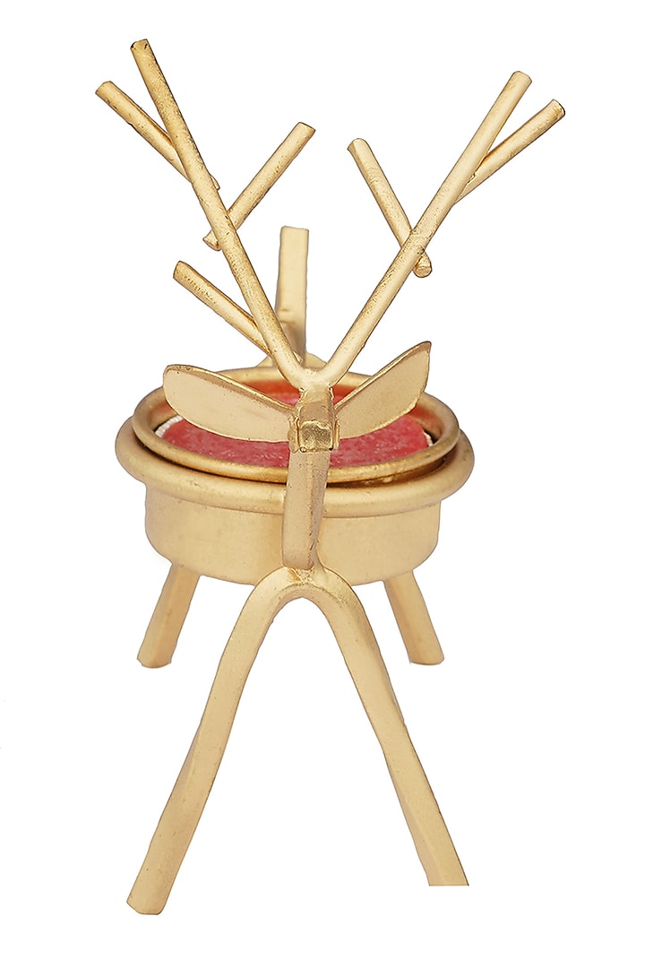 Matt Gold Iron Tealight Candle Holder (Set of 2) by Conscious Co at Pernia's Pop Up Shop