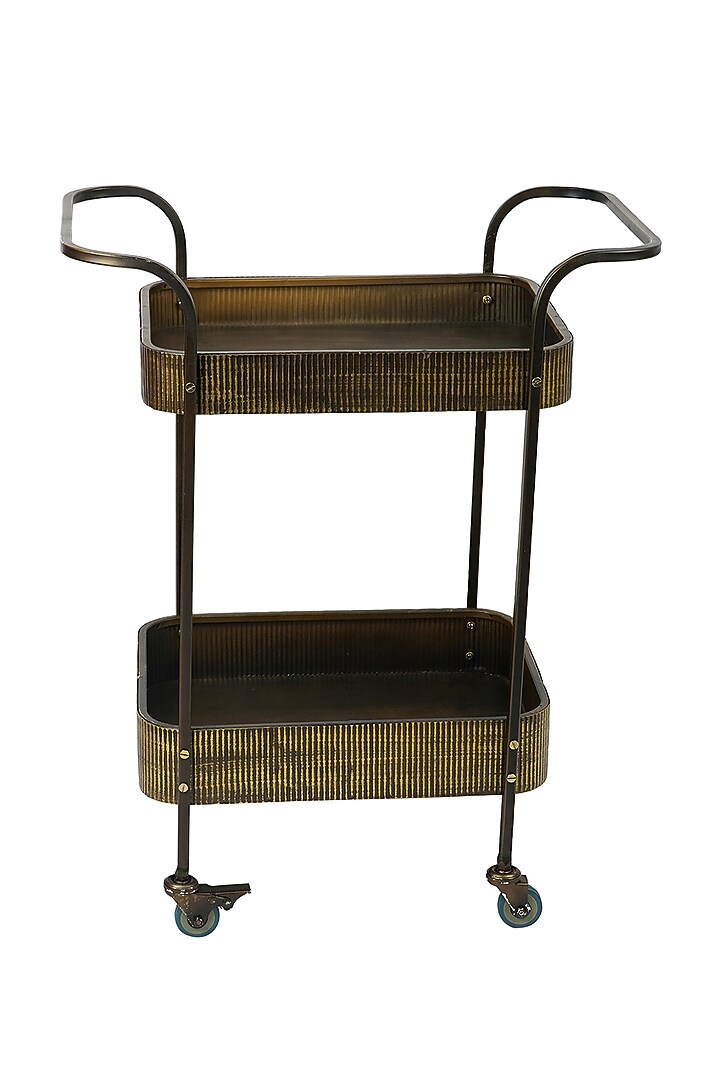 Antique Gold Iron Butlers Serving Trolley by Conscious Co at Pernia's Pop Up Shop
