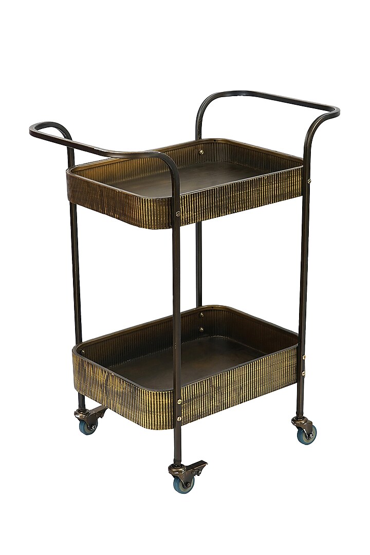 Antique Gold Iron Butlers Serving Trolley by Conscious Co at Pernia's Pop Up Shop