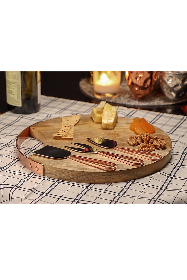 Copper Cheese Platter (Set of 4) by Conscious Co