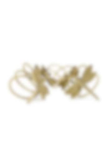 Antique Gold Dragonfly Napkin Rings (Set of 4) by Conscious Co