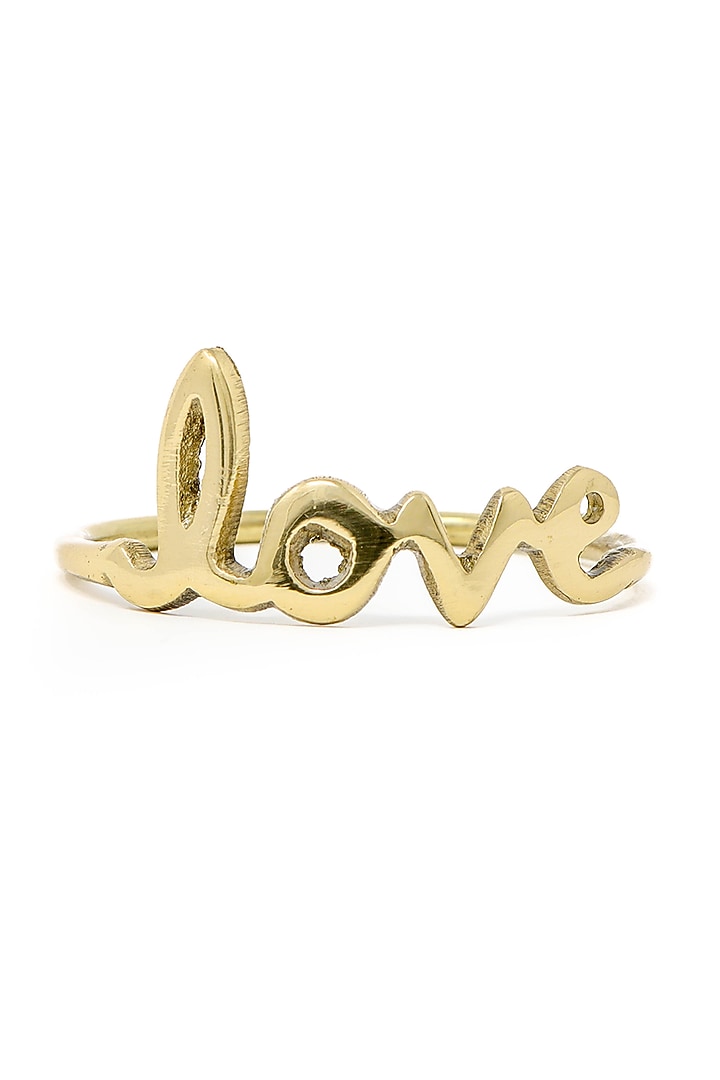 Dull Gold Napkin Rings (Set of 4) by Conscious Co at Pernia's Pop Up Shop