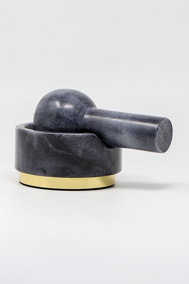 Black Marble Mortar & Pestle by Conscious Co