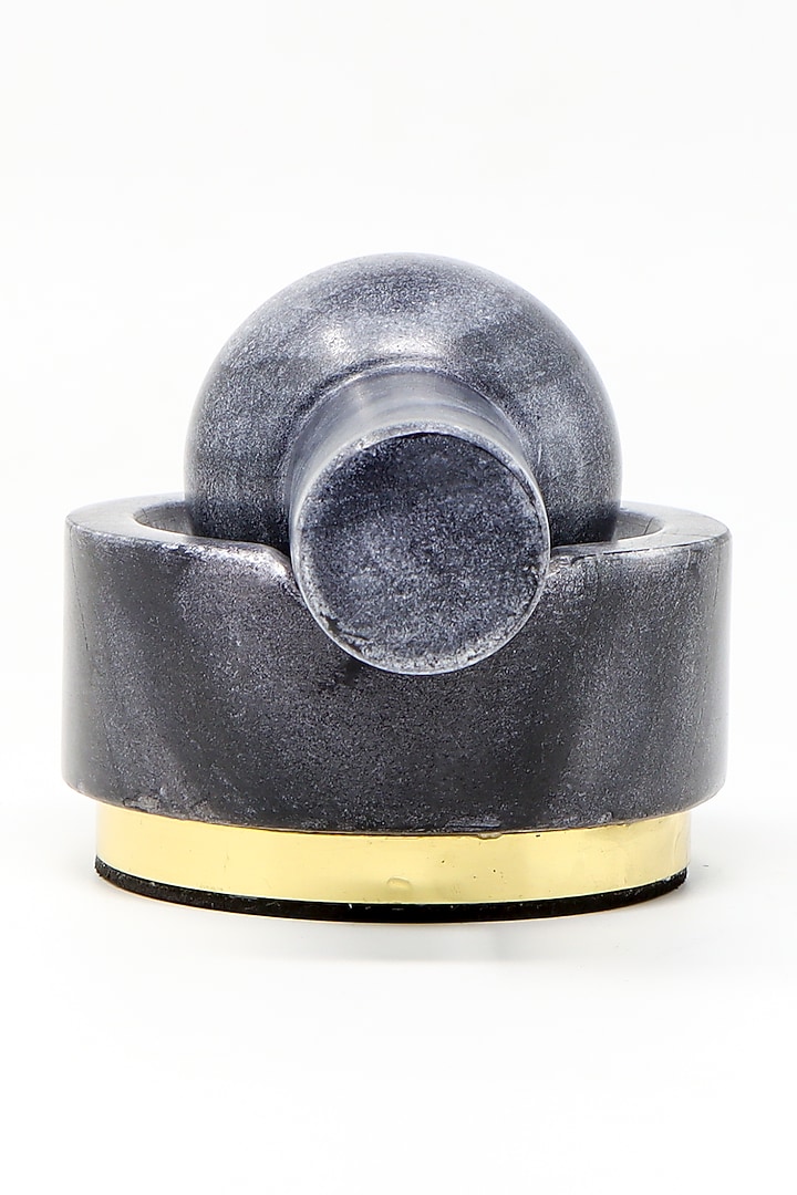 Black Marble Mortar & Pestle by Conscious Co at Pernia's Pop Up Shop