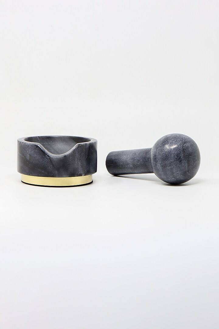 Black Marble Mortar & Pestle by Conscious Co at Pernia's Pop Up Shop