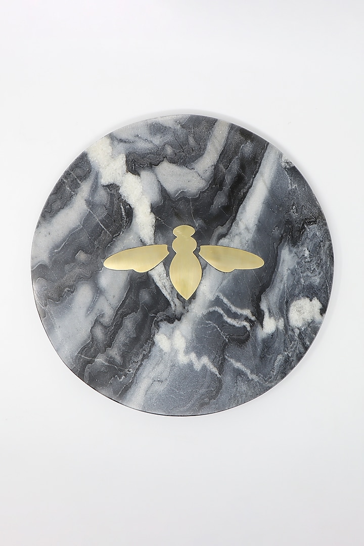 Black Marble Cheese Platter by Conscious Co