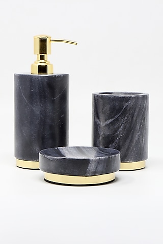 Black Marble Bathroom Set by Conscious Co