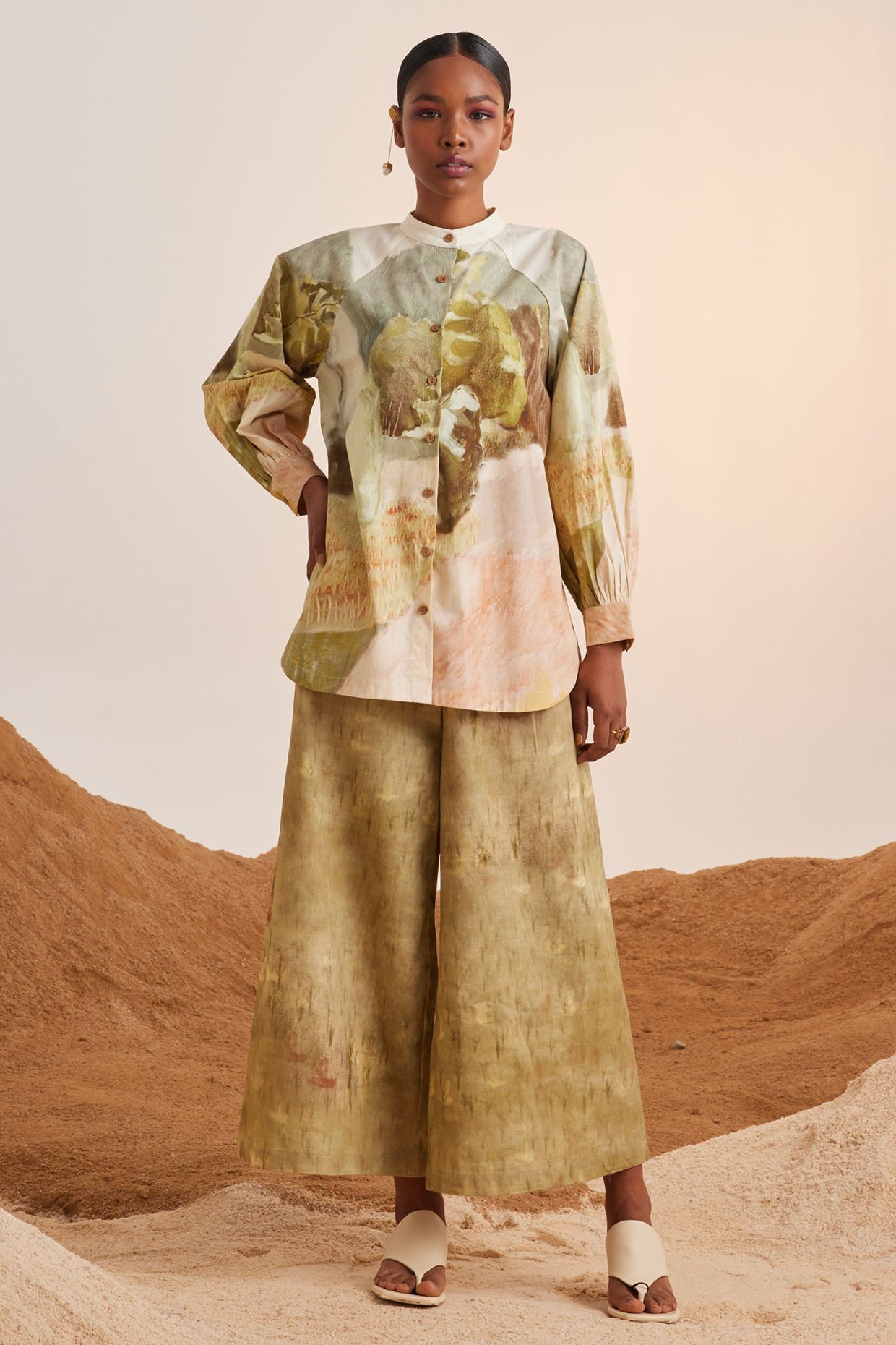Multi-Colored Pure Cotton Printed Co-Ord Set by Cord at Pernia's Pop Up Shop