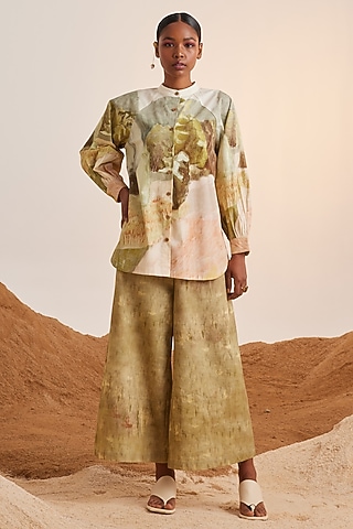 Multi-Colored Pure Cotton Printed Co-Ord Set by Cord