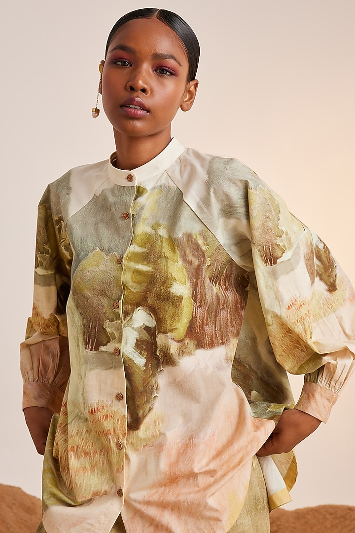 Multi-Colored Pure Cotton Printed Co-Ord Set by Cord at Pernia's Pop Up Shop