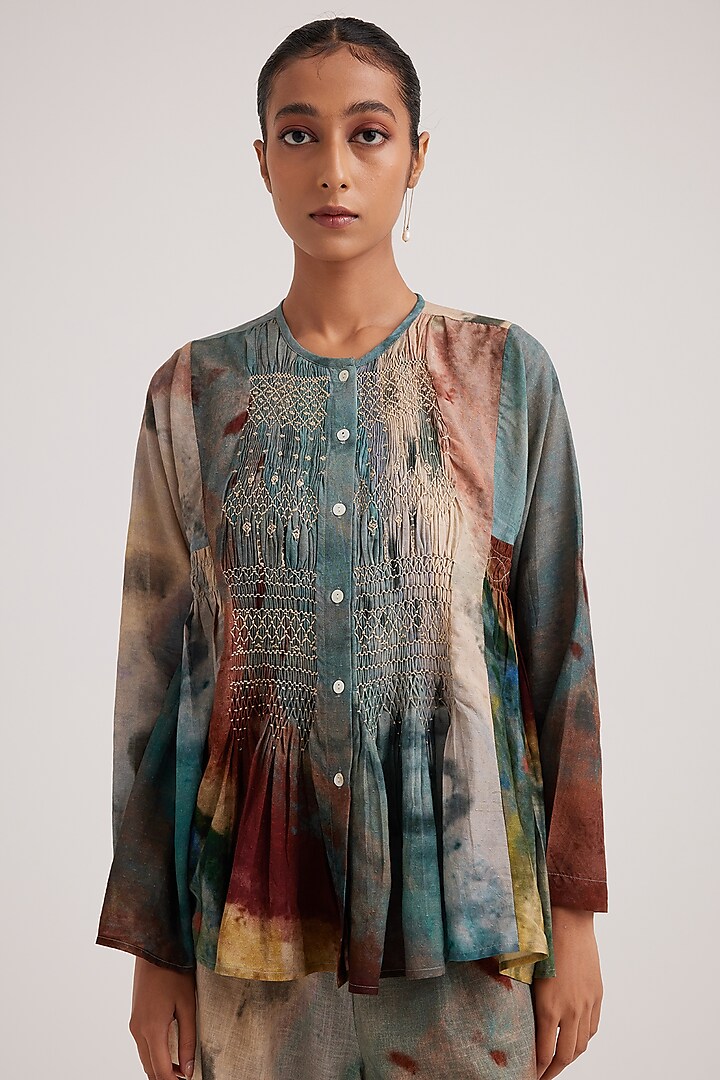 Multi-Colored Pure Cotton Printed Top by Cord at Pernia's Pop Up Shop