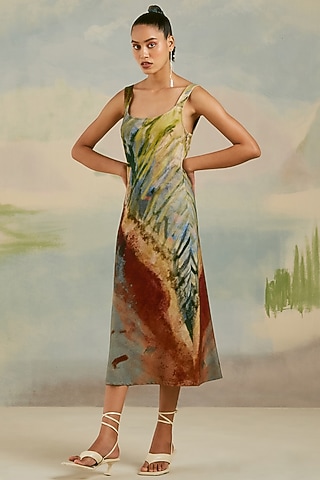 Multi-Colored Printed Dress by Cord
