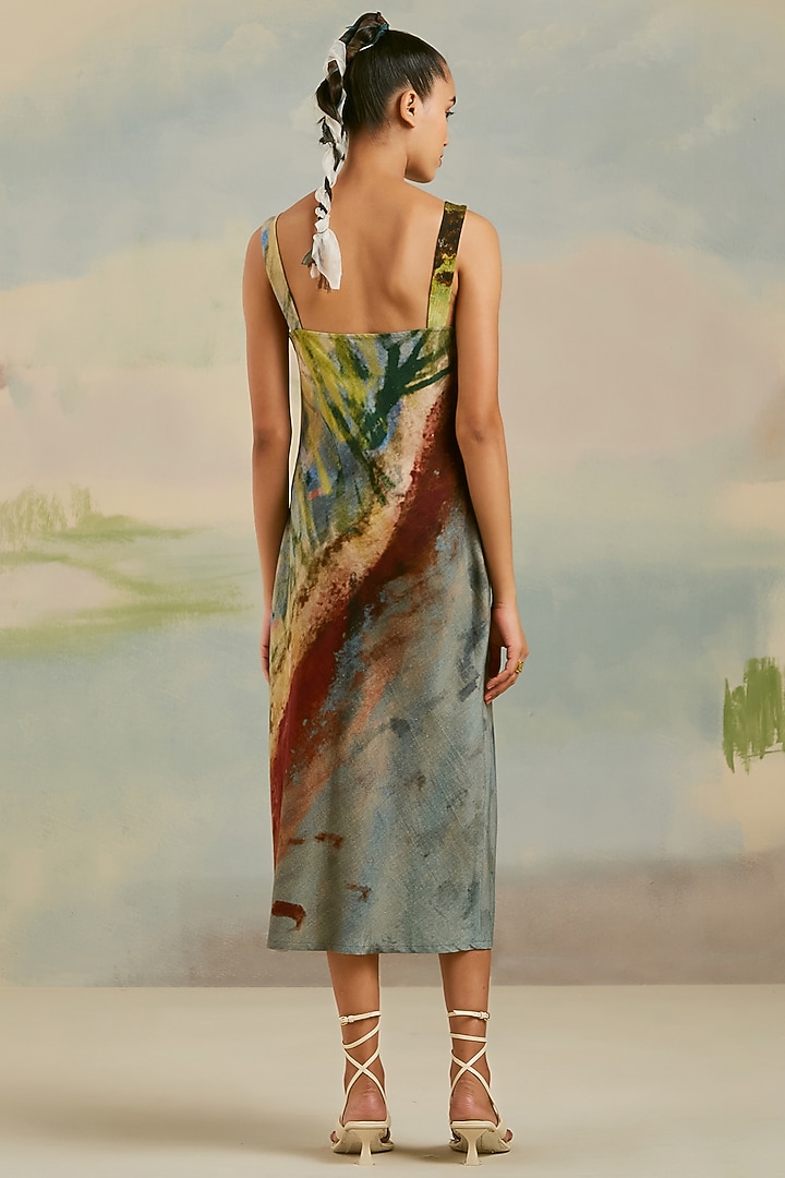 Multi-Colored Printed Summer Dress by Cord at Pernia's Pop Up Shop