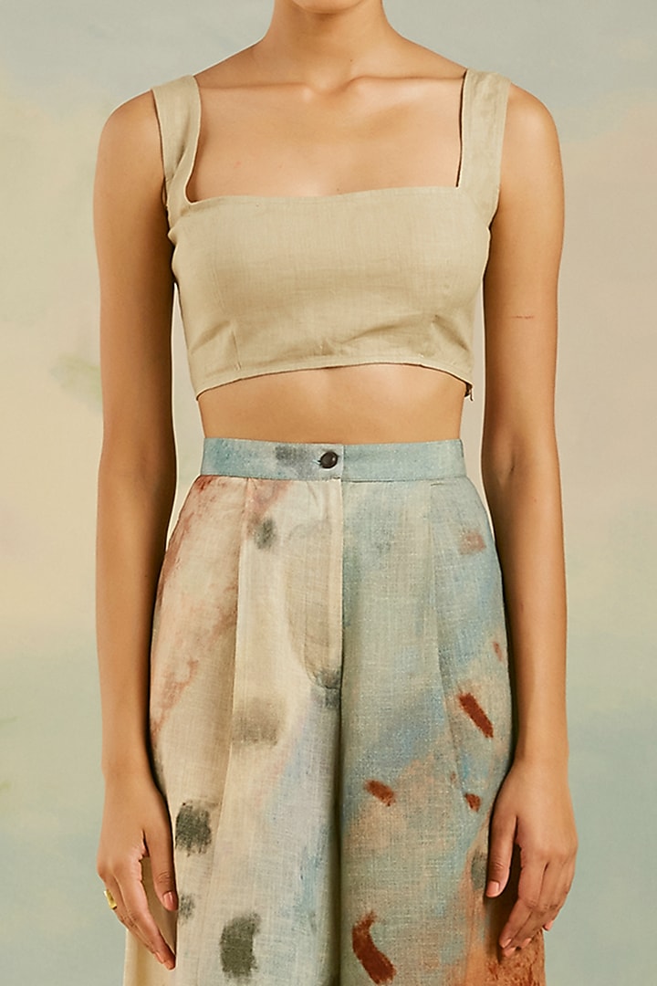 Multi-Colored Linen Printed Pants by Cord at Pernia's Pop Up Shop