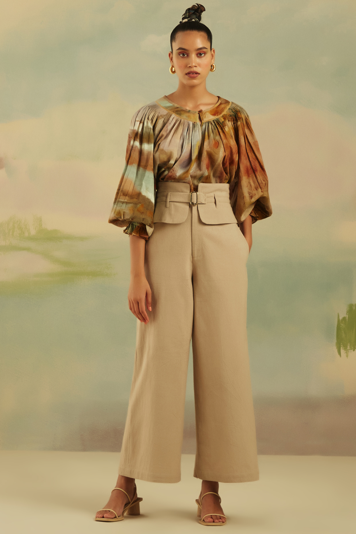 Multi-Colored Printed Prima Top by Cord at Pernia's Pop Up Shop