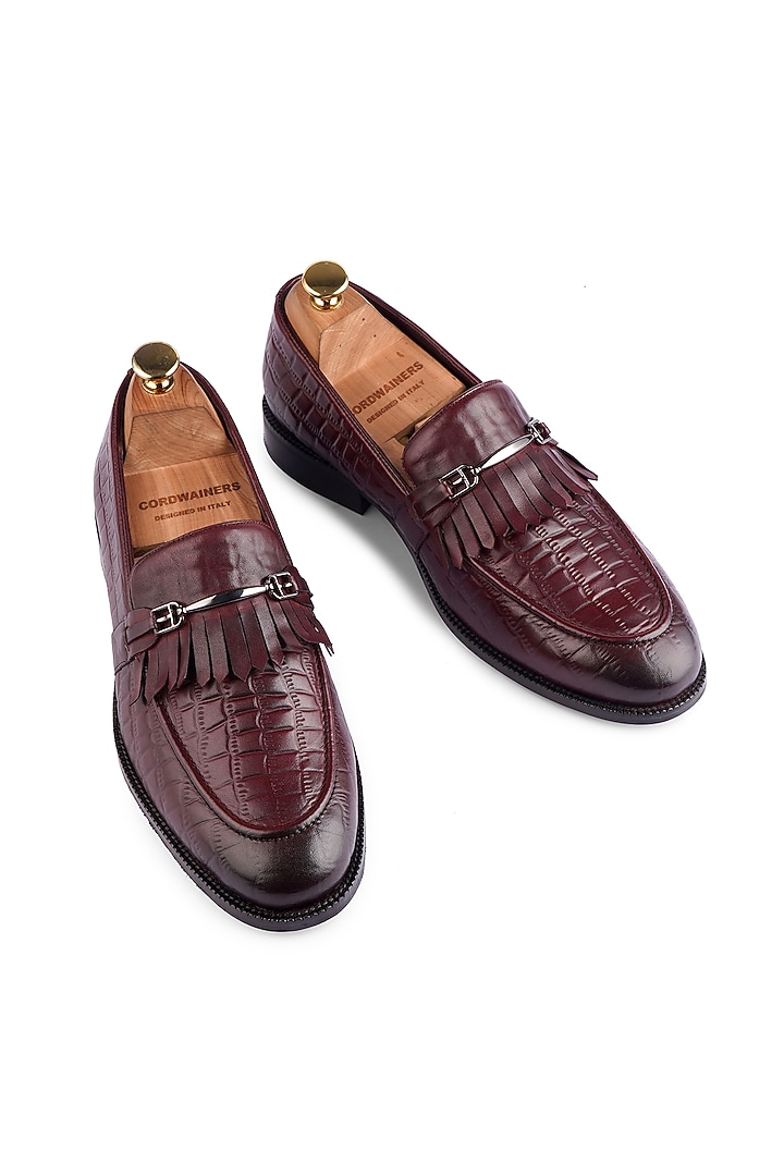 Brown Leather Loafers by Cordwainers at Pernia's Pop Up Shop