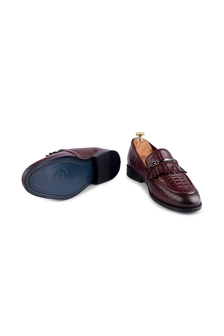 Brown Leather Loafers by Cordwainers at Pernia's Pop Up Shop