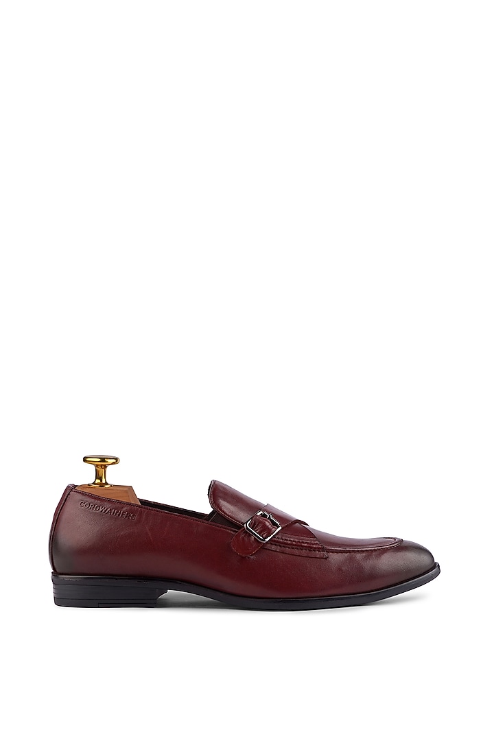 Brown Premium Calf Leather Handcrafted Monk Strap Loafers by Cordwainers at Pernia's Pop Up Shop