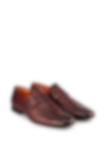 Cherry Brown Leather Loafers by Cordwainers