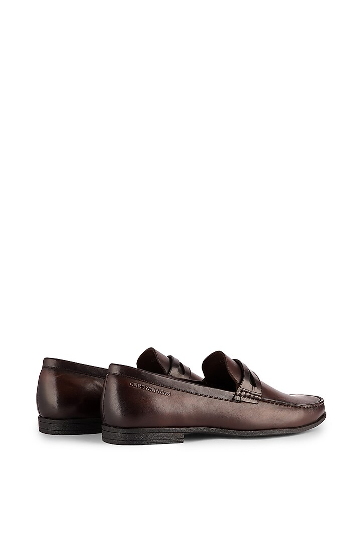 Dark Brown Leather Loafers by Cordwainers at Pernia's Pop Up Shop