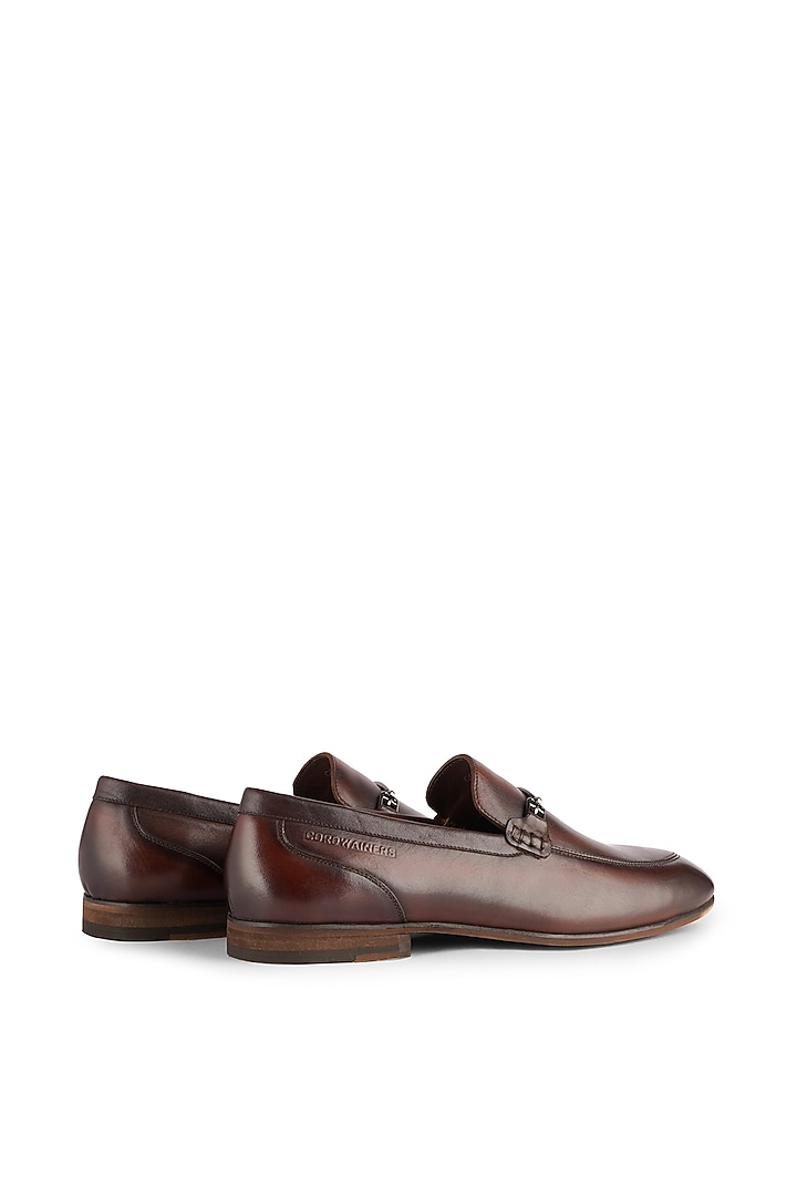 Dark Brown Leather Loafers by Cordwainers at Pernia's Pop Up Shop