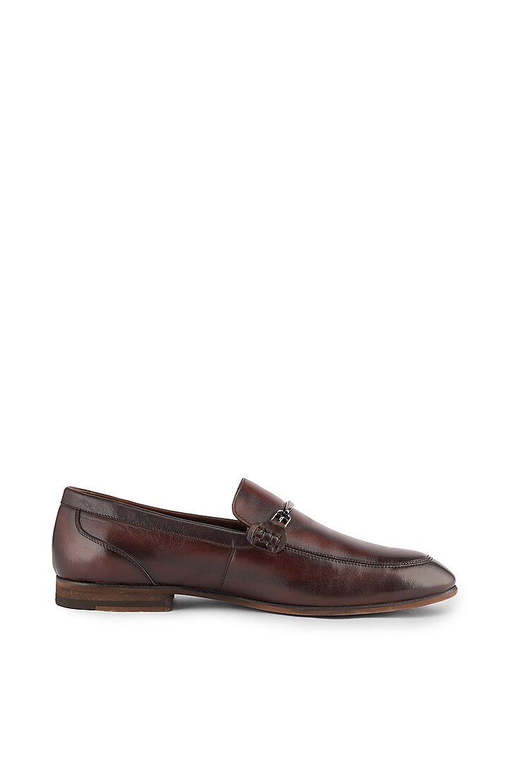 Dark Brown Leather Loafers by Cordwainers at Pernia's Pop Up Shop