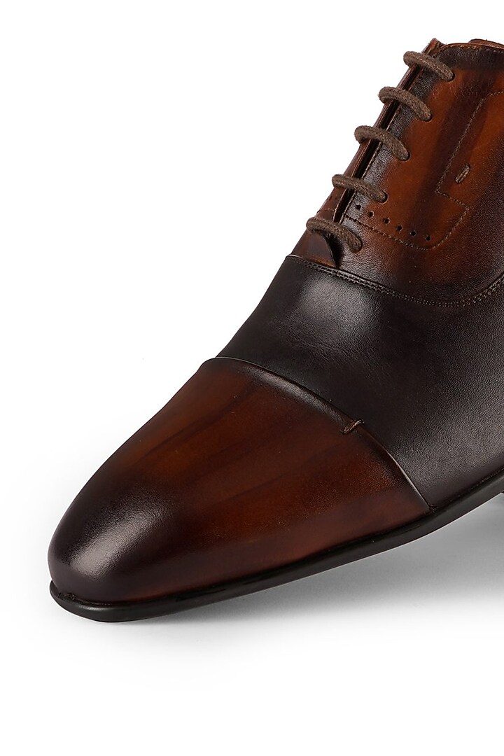 Tan Brown Leather Loafers by Cordwainers at Pernia's Pop Up Shop