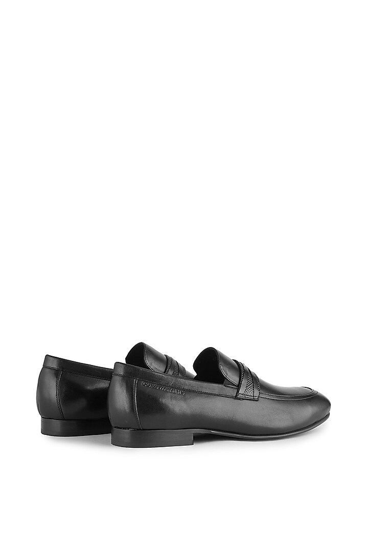 Black Leather Loafers by Cordwainers at Pernia's Pop Up Shop