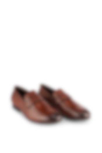 Tan Brown Leather Loafers by Cordwainers