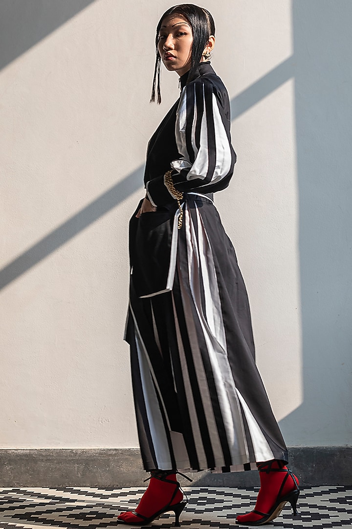 Black Oversized Summer Dress With Belt by Corpora Studio at Pernia's Pop Up Shop
