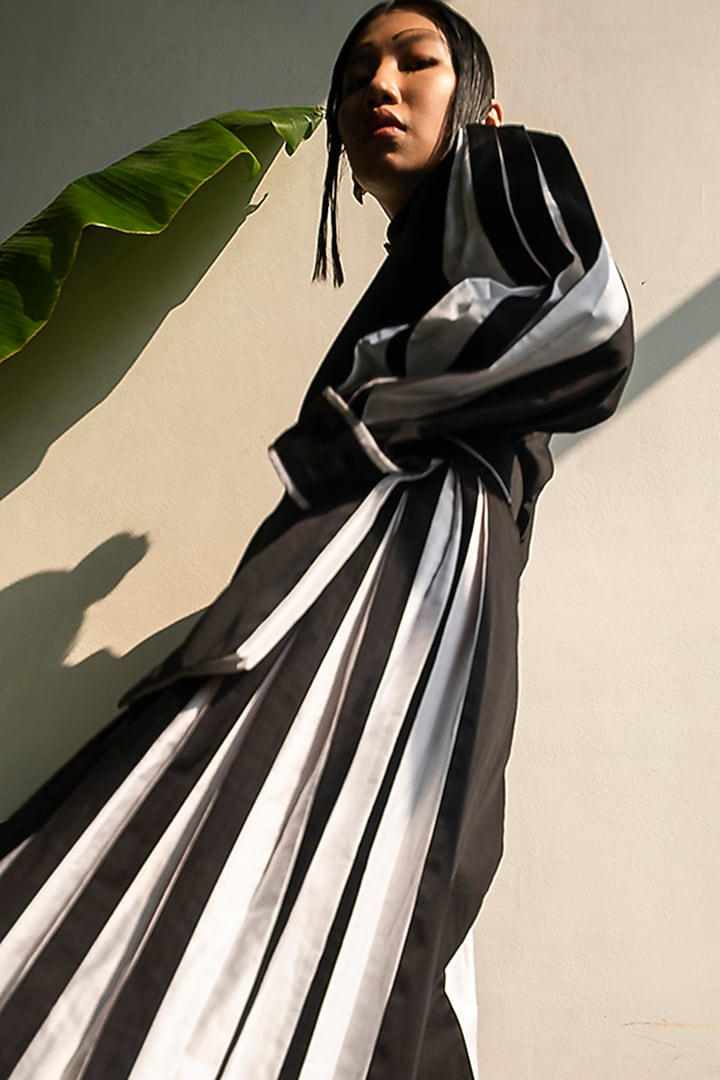 Black Oversized Summer Dress With Belt by Corpora Studio at Pernia's Pop Up Shop
