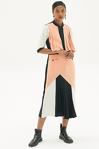 Multi Colored Color Blocked Dress by Corpora Studio