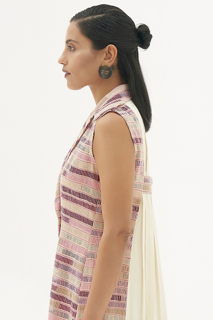 Pink Pleated Vacation Dress by Corpora Studio at Pernia's Pop Up Shop