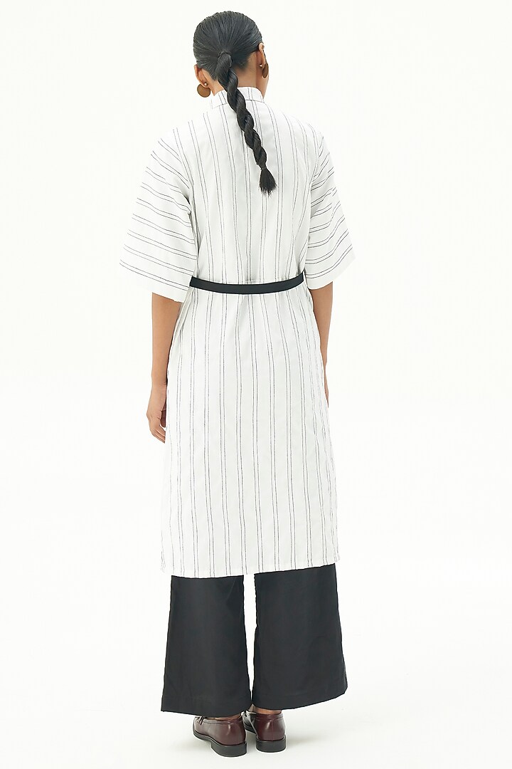White Cotton Summer Shirt Dress by Corpora Studio at Pernia's Pop Up Shop