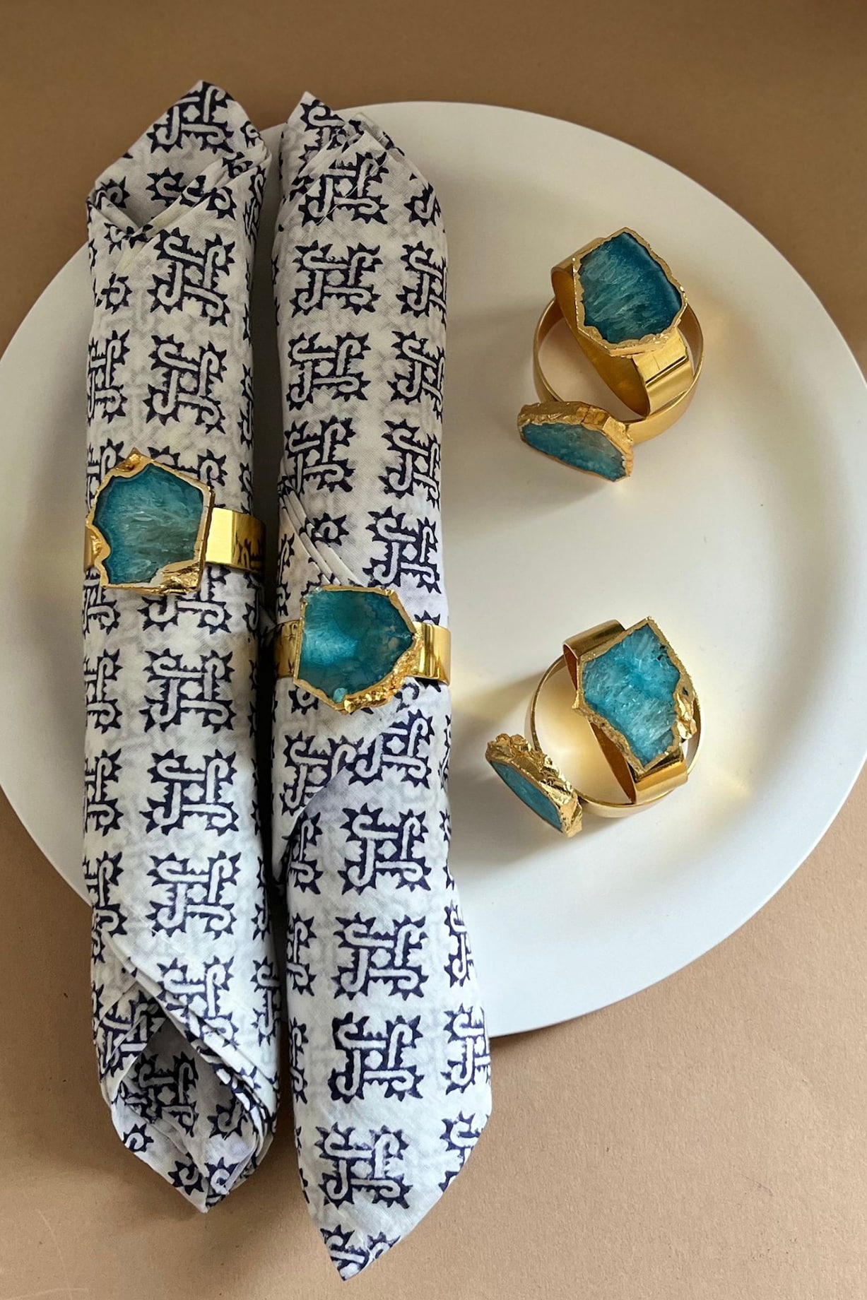 Diy Napkin Pottery Barn Napkin Rings Turquoise Napkin Rings