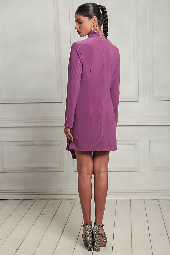 Mauve Punto Blazer Summer Dress by Couche at Pernia's Pop Up Shop